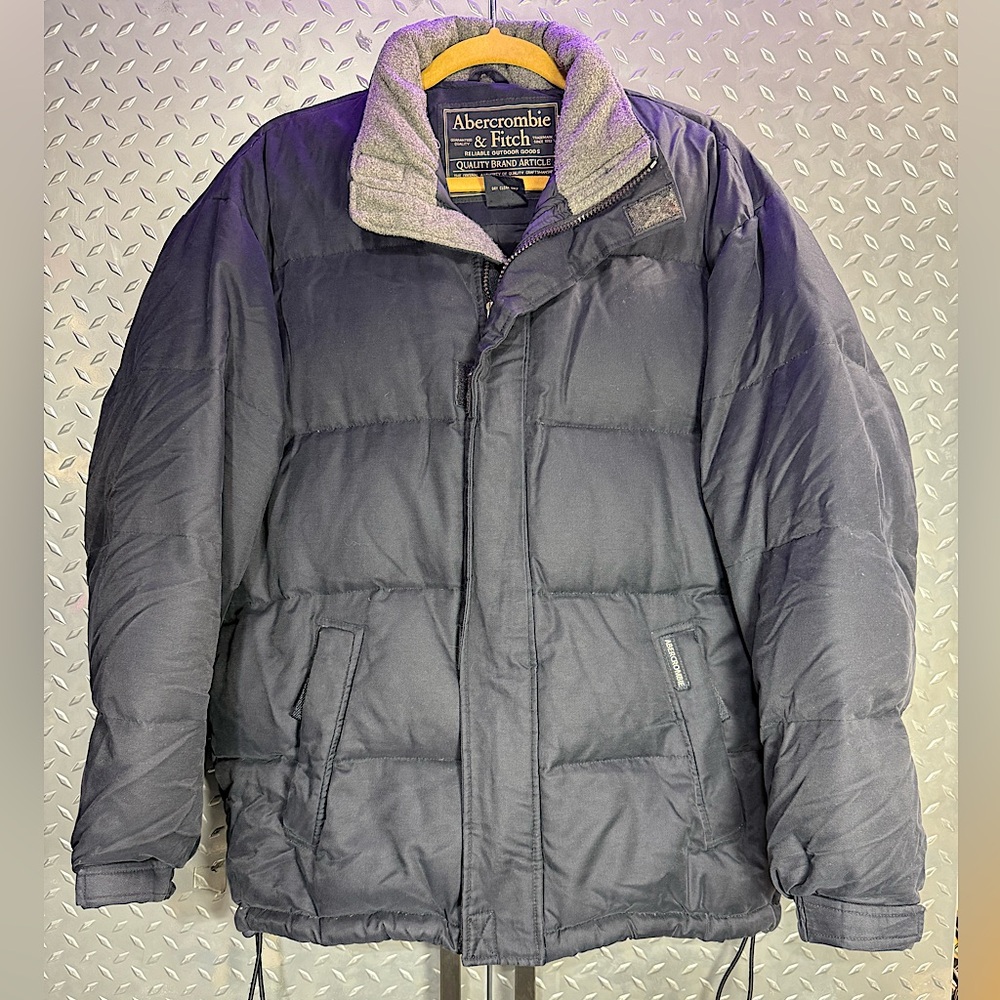Abercrombie & Fitch Men's Down Puffer Hooded Jacket size: Small
